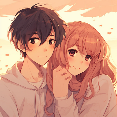 Image For Post | Image portrays an anime couple closely embraced, focus on soft shading and warm colors. handpicked matching anime pfp for lovebirds - [Boosted Selection of Matching Anime PFP for Couples](https://hero.page/pfp/boosted-selection-of-matching-anime-pfp-for-couples)