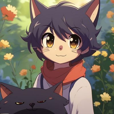 Image For Post Mysterious Cat Boy Silhouette - adorable anime cat boy pfp