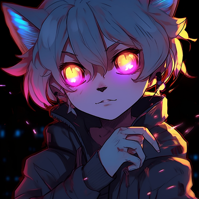 Image For Post | Close-up view of a charmer surrounded by a neon glow, focusing on intricate designs and bright color gradients. absolutely cute glowing anime pfp collection - [Glowing Anime PFP Central](https://hero.page/pfp/glowing-anime-pfp-central)