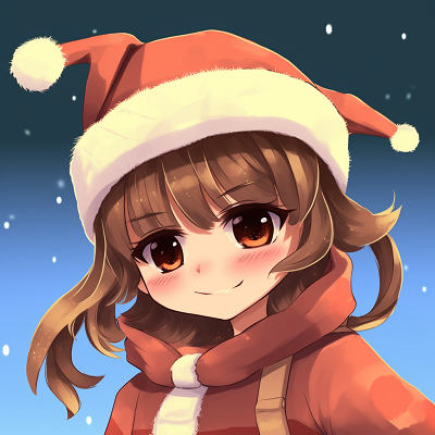 Image For Post | Anime character wearing cute reindeer antlers, warm brown tones and friendly smile. cute themed anime christmas pfp - [anime christmas pfp optimized space](https://hero.page/pfp/anime-christmas-pfp-optimized-space)