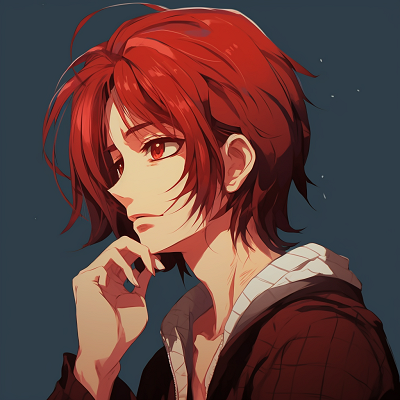 Image For Post | Detailed image of Shanks featuring his scarred left eye and red hair. red anime pfp for boys - [Red Anime PFP Compilation](https://hero.page/pfp/red-anime-pfp-compilation)
