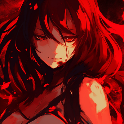 Image For Post Detailed Sketch of Erza in Red - vibrant red pfp