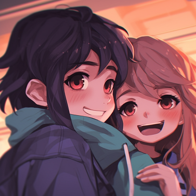 Image For Post | Cute anime friends having a good time, with emphasis on cheerful expressions and vibrant colors. cool and cute matching pfp anime - [Matching PFP Anime Gallery](https://hero.page/pfp/matching-pfp-anime-gallery)
