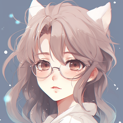 Image For Post | Anime girl with glasses, soft colors and elegant linework. adorable anime girl pfp anime pfp - [Cute Anime Pfp](https://hero.page/pfp/cute-anime-pfp)