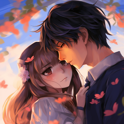 Image For Post | Romantic scene of a couple under the moonlight, showing magnificent luminescent glow and soft tones. romantic couple anime pfp - [Couple Anime PFP Themes](https://hero.page/pfp/couple-anime-pfp-themes)