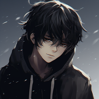 Image For Post | Up-close portrait of an anime guy, highlighting smoldering eyes and contrasting shadows. anime guy pfp styles - [Anime Guy PFP](https://hero.page/pfp/anime-guy-pfp)