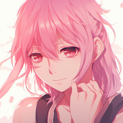 Image For Post | An anime character with pink hair, featuring vibrant colors and distinctively detailed hair strands. pink anime pfps for boys - [Pink Anime PFP](https://hero.page/pfp/pink-anime-pfp)