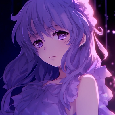 Image For Post | Mysterious anime girl in a detailed violet costume, marvellous color gradients and distinct outlines. elegant purple anime pfp girls - [Expert Purple Anime PFP](https://hero.page/pfp/expert-purple-anime-pfp)