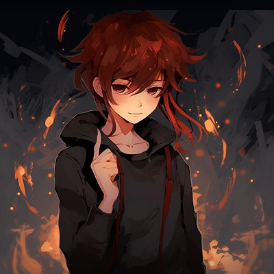 Image For Post | Anime girl with fiery red hair, bold color palette and dynamic pose. aesthetic anime pfp girl character ideas - [Ultimate Anime PFP Aesthetic](https://hero.page/pfp/ultimate-anime-pfp-aesthetic)