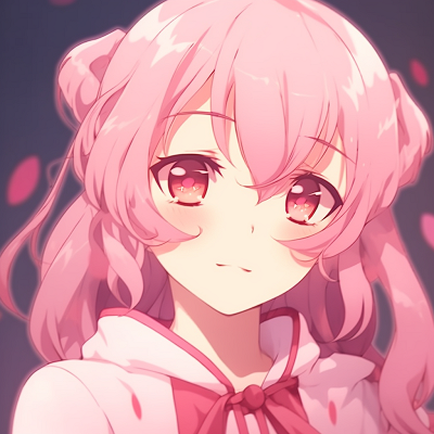 Image For Post | Kawaii style anime character with a dominant pink theme, cutesy details and shiny eyes. classic pink anime pfp styles - [Pink Anime PFP](https://hero.page/pfp/pink-anime-pfp)