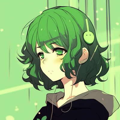 Image For Post Aesthetic Green Anime Icon - green anime pfp aesthetic icons