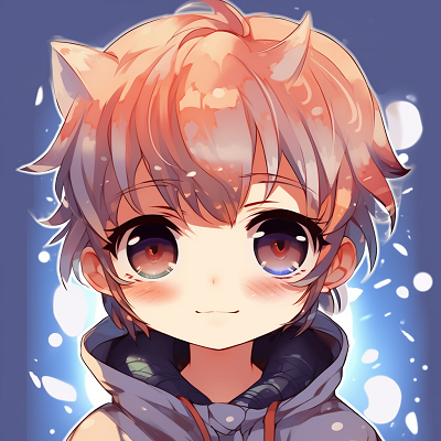 Image For Post | Smirking chibi anime boy, with bright colors and simple lines. anime gif pfp dynamic - [cute animated pfp](https://hero.page/pfp/cute-animated-pfp)