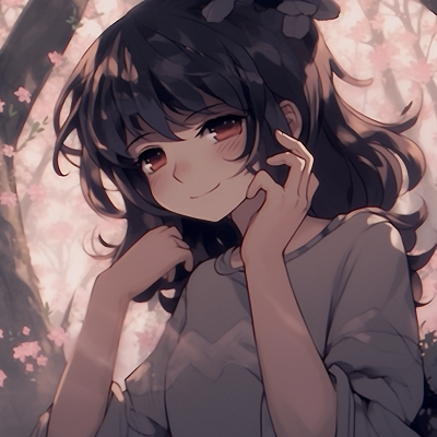 Image For Post | Girl in peaceful sakura season, pastel tones and expressive facial features. gorgeous anime pfp aesthetic - [Aesthetic PFP Anime Collection](https://hero.page/pfp/aesthetic-pfp-anime-collection)