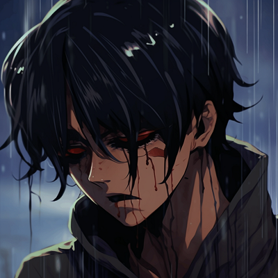 Image For Post | Detailed Close-up portrait of Eren Yeager, high contrast and detailed. anime depressed pfp: male characters pfp for discord. - [Anime Depressed PFP Collection](https://hero.page/pfp/anime-depressed-pfp-collection)