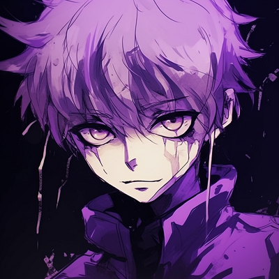 Image For Post | Manga character presented with expressive purple shadows, building a mood of suspense. purple anime art pfp pfp for discord. - [Purple Pfp Anime Collection](https://hero.page/pfp/purple-pfp-anime-collection)