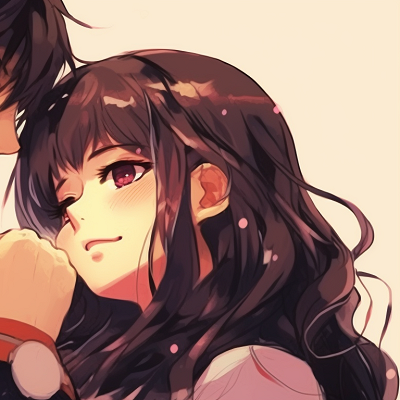 Image For Post | Two male characters looking at each other, cool tones and sharp eyes. matching anime couple pfp pfp for discord. - [matching couple pfp, aesthetic matching pfp ideas](https://hero.page/pfp/matching-couple-pfp-aesthetic-matching-pfp-ideas)