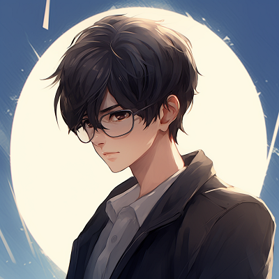 Image For Post | Anime male character wearing stylish glasses, with sharp lines and thoughtful expression. stylish anime male pfp pfp for discord. - [Anime Male PFP Collections](https://hero.page/pfp/anime-male-pfp-collections)