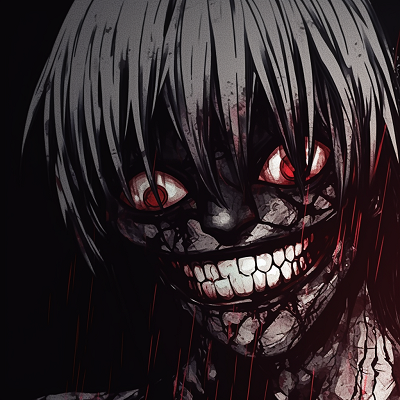 Image For Post | Close-up of Kaneki from Tokyo Ghoul, red and black contrasts. unique ideas for scary anime pfp pfp for discord. - [Scary Anime PFP Collection](https://hero.page/pfp/scary-anime-pfp-collection)