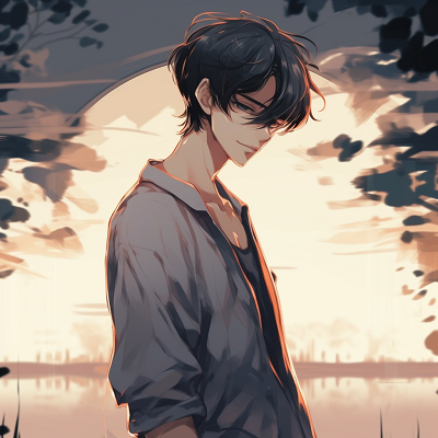 Image For Post | Anime guy with flowing hair standing amidst a windy landscape, showcasing a dramatic composition with dynamic strokes. cool anime guys pfp pfp for discord. - [anime guys pfp suggestions](https://hero.page/pfp/anime-guys-pfp-suggestions)