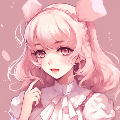 Image For Post | Anime girl in Victorian attire, rich details and pastel pink tones. sophisticated pink anime girl pfp drawings pfp for discord. - [Pink Anime Girl PFP Gallery](https://hero.page/pfp/pink-anime-girl-pfp-gallery)