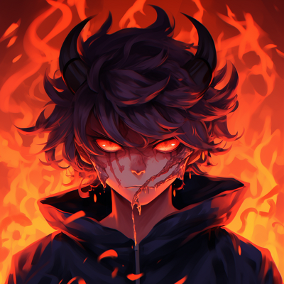 Image For Post | Shadowy demon boy emerging from darkness, employing a stylistic contrast in gray scale. demonic anime pfp for boys pfp for discord. - [demonic anime pfp](https://hero.page/pfp/demonic-anime-pfp)