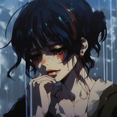 Image For Post | Profile picture featuring a sorrowful female anime character, characterized by softer, pastel hues and subtle linework. crying female anime pfp pfp for discord. - [Crying Anime PFP](https://hero.page/pfp/crying-anime-pfp)