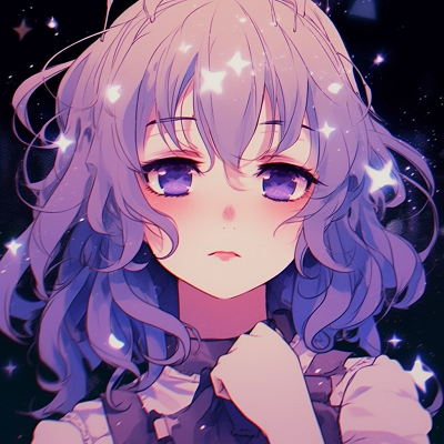 Image For Post | Anime girl with stars in her eyes, prominent use of purples and blues. lovely girls in aesthetic anime pfp pfp for discord. - [Aesthetic Anime Pfp Focus](https://hero.page/pfp/aesthetic-anime-pfp-focus)