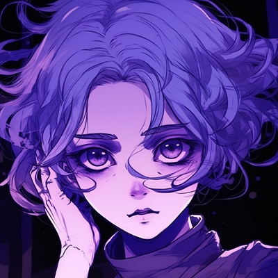 Image For Post | Anime protagonist pervaded by a soothing lavender tone, showcasing expressive eyes and delicate hair details. majestic anime purple pfp pfp for discord. - [Anime Purple PFP Collection](https://hero.page/pfp/anime-purple-pfp-collection)