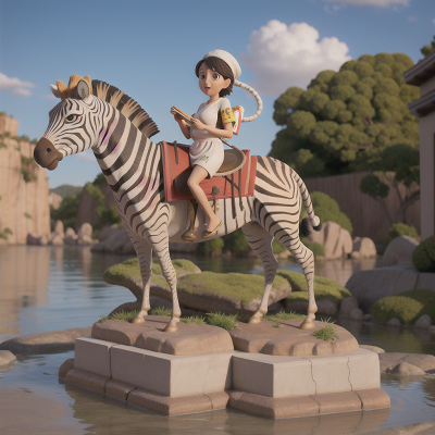 Image For Post Anime, drought, statue, zebra, chef, sushi, HD, 4K, AI Generated Art