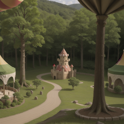 Image For Post Anime, forest, confusion, circus, medieval castle, desert, HD, 4K, AI Generated Art