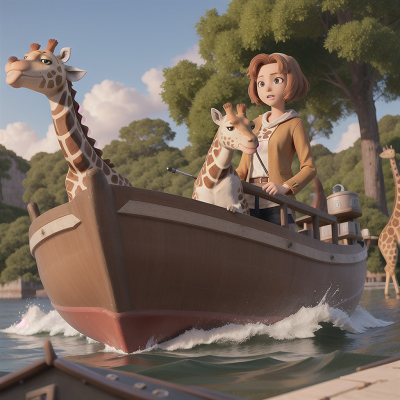 Image For Post Anime, betrayal, dog, boat, giraffe, map, HD, 4K, AI Generated Art