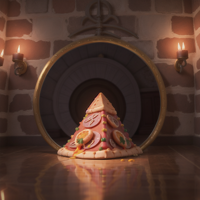 Image For Post Anime, flying carpet, pyramid, pizza, demon, enchanted mirror, HD, 4K, AI Generated Art