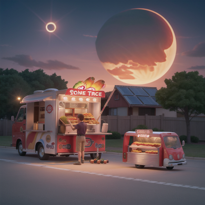 Image For Post Anime, anger, taco truck, solar eclipse, hot dog stand, violin, HD, 4K, AI Generated Art