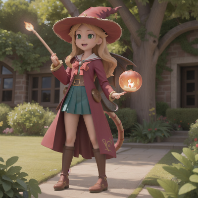 Image For Post Anime, school, dragon, fairy, wizard, witch, HD, 4K, AI Generated Art