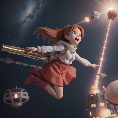 Image For Post Anime, jumping, space station, flute, park, tsunami, HD, 4K, AI Generated Art