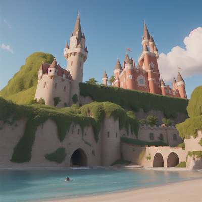 Image For Post Anime, castle, shark, firefighter, map, park, HD, 4K, AI Generated Art