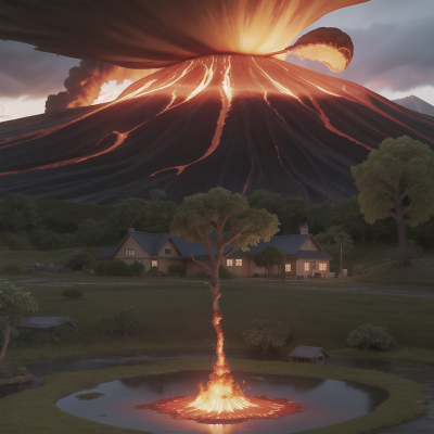 Image For Post Anime, swamp, griffin, volcano, school, tornado, HD, 4K, AI Generated Art