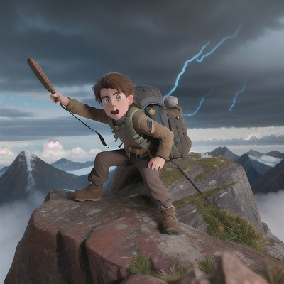 Image For Post | Anime, manga, Fearless mountain climber, rugged brown hair and a determined expression, scaling a treacherous frozen peak, using an ice pick for support, ominous storm clouds gathering in the distance, thermal climbing gear and serious backpack, bold and dramatic anime style, an expression of unwavering courage and resolve - [AI Art, Anime Snowy Landscape ](https://hero.page/examples/anime-snowy-landscape-stable-diffusion-prompt-library)