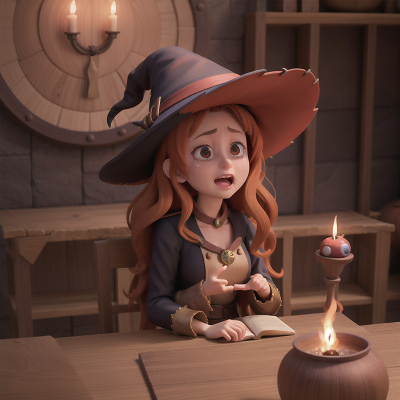 Image For Post Anime, witch's cauldron, queen, teacher, crying, treasure, HD, 4K, AI Generated Art