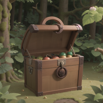 Image For Post Anime, forest, kraken, hero, witch's cauldron, treasure chest, HD, 4K, AI Generated Art