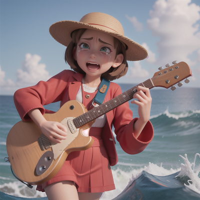Image For Post Anime, farmer, doctor, electric guitar, crying, ocean, HD, 4K, AI Generated Art