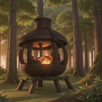 Image For Post Anime, forest, success, sunrise, witch's cauldron, failure, HD, 4K, AI Generated Art