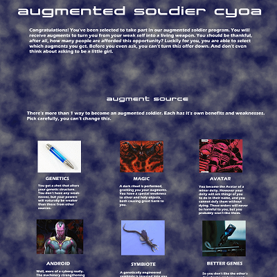 Image For Post Augmented Soldier CYOA by llamanatee