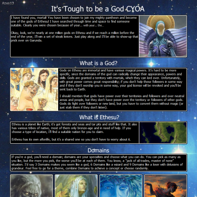 Image For Post It's Tough to be a God CYOA by Azes13