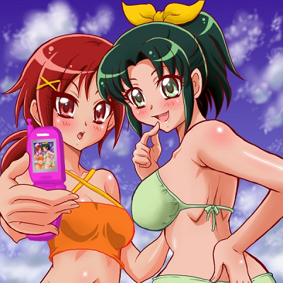 Image For Post Akane and Nao taking a photo of themselves at the beach