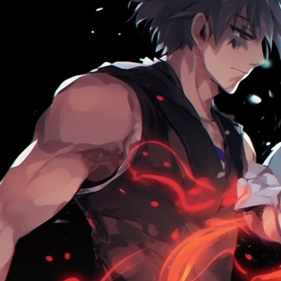 Image For Post | Two heroic anime characters with matching fiery auras, rendered in brilliant colors with intense expressions. anime themed pfp pfp for discord. - [pinterest matching pfp, aesthetic matching pfp ideas](https://hero.page/pfp/pinterest-matching-pfp-aesthetic-matching-pfp-ideas)