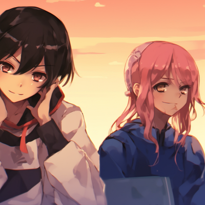 Image For Post | Four characters gazing at the same horizon, subtle colors and shared camaraderie. boyish matching pfp for 4 friends pfp for discord. - [matching pfp for 4 friends, aesthetic matching pfp ideas](https://hero.page/pfp/matching-pfp-for-4-friends-aesthetic-matching-pfp-ideas)