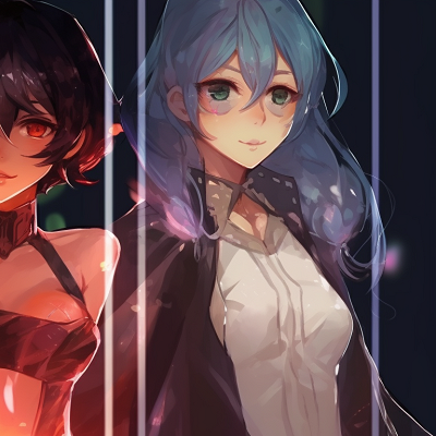 Image For Post | Four characters in sheer outfits, mystical vibe with luminous colors. unique matching pfp for 4 friends pfp for discord. - [matching pfp for 4 friends, aesthetic matching pfp ideas](https://hero.page/pfp/matching-pfp-for-4-friends-aesthetic-matching-pfp-ideas)