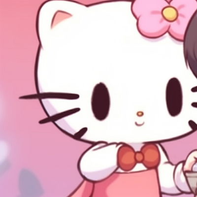 Image For Post Whiskered Daydream - hello kitty themed matching pfp left side