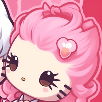 Image For Post | Two characters, light-hearted and playful poses, featuring Hello Kitty accessories. hello kitty pfp matching trends pfp for discord. - [hello kitty pfp matching, aesthetic matching pfp ideas](https://hero.page/pfp/hello-kitty-pfp-matching-aesthetic-matching-pfp-ideas)